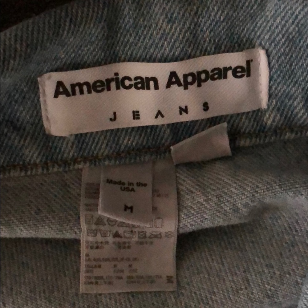 American apparel denim vest